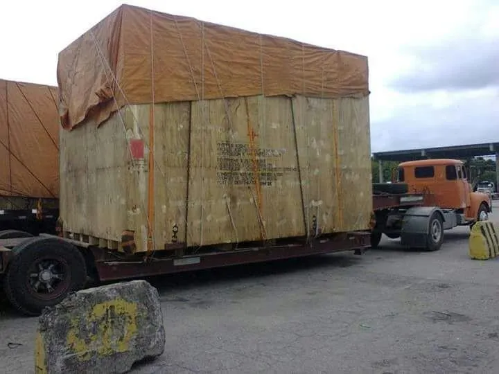 Transporte de maquinaria industrial